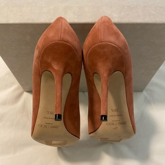 Jimmy Choo Love 85 Pump in Rosewood Suede sz38.5 - Picture 10 of 10